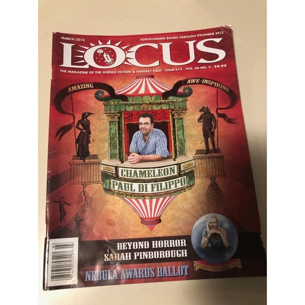 LOCUS ISSUE 614 VOLUME 68 #3 MARCH‎ 2012 PAUL DI FILIPPO US MAGAZINE